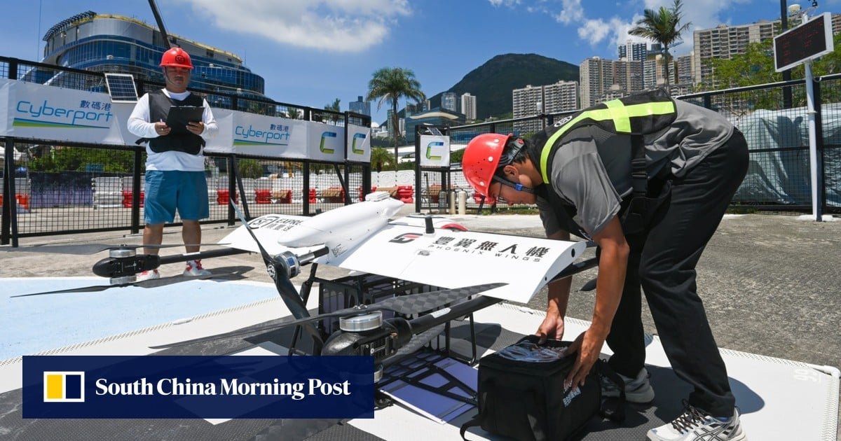 Drone sends medical supplies from Hong Kong Island to Cheung Chau in 20 minutes