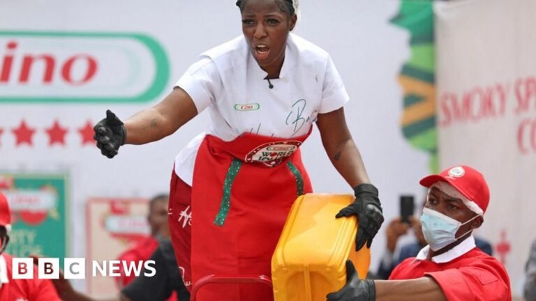 Hilda Baci: Nigerian chef breaks world record for largest jollof rice dish