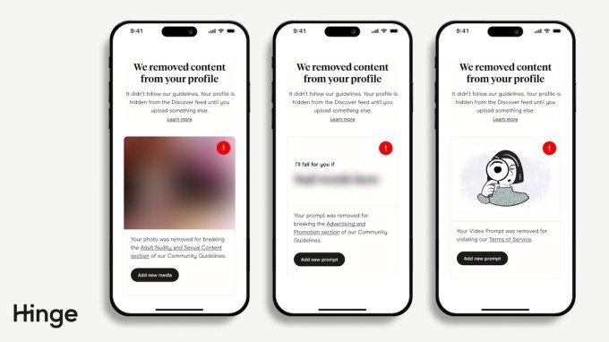 Hinge is taking a fairer approach to account banning | TechCrunch