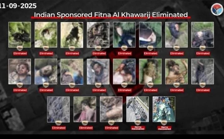 19 India-Backed Militants Killed in Intelligence-Based Operations in Khyber Pakhtunkhwa