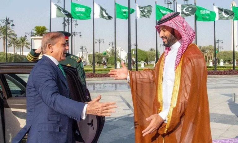 Pakistani Prime Minister Meets Saudi Crown Prince in Riyadh