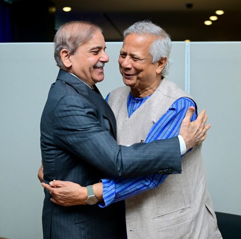 Pakistan PM Shehbaz Sharif meets Bangladesh Chief Adviser Prof. Muhammad Yunus on UNGA sidelines