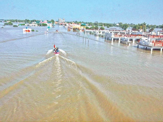 M5 section swept away by floodwaters | The Express Tribune