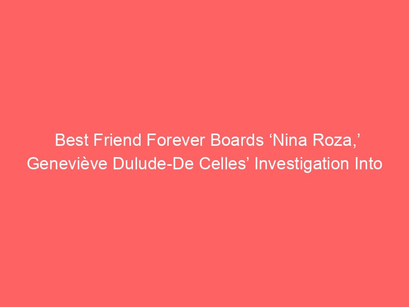 best friend forever boards nina roza genevieve dulude de celles investigation into contemporary art world