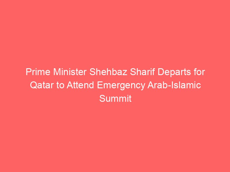 prime minister shehbaz sharif departs for qatar to attend emergency arab islamic summit 6623