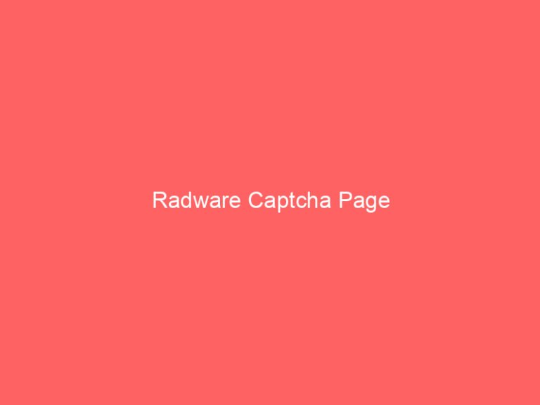 Radware Captcha Page