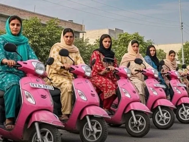 Sindh govt to distribute 'pink scooters' this week | The Express Tribune