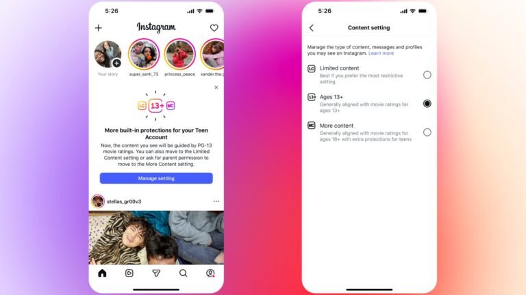 Instagram Takes a Cue From the MPA: Teen Accounts Now Guided By PG-13 Rating