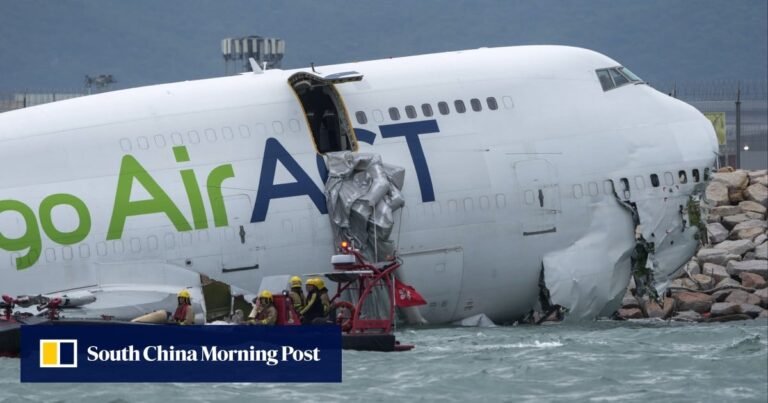 Hong Kong probe after plane skids off runway, kills 2, in ‘suitable’ weather