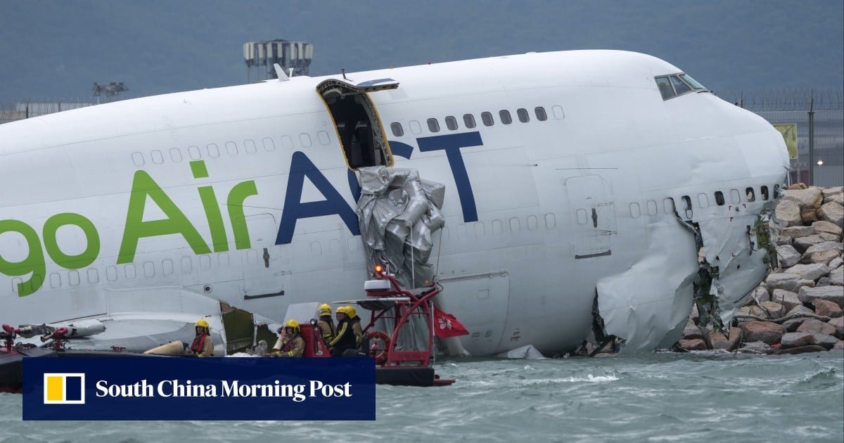 Hong Kong probe after plane skids off runway, kills 2, in ‘suitable’ weather