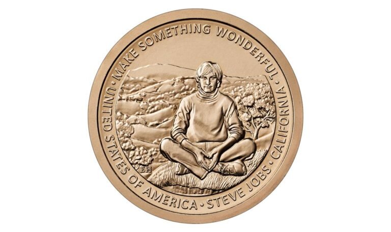The US Mint is honoring Steve Jobs by putting him on a $1 Innovation coin