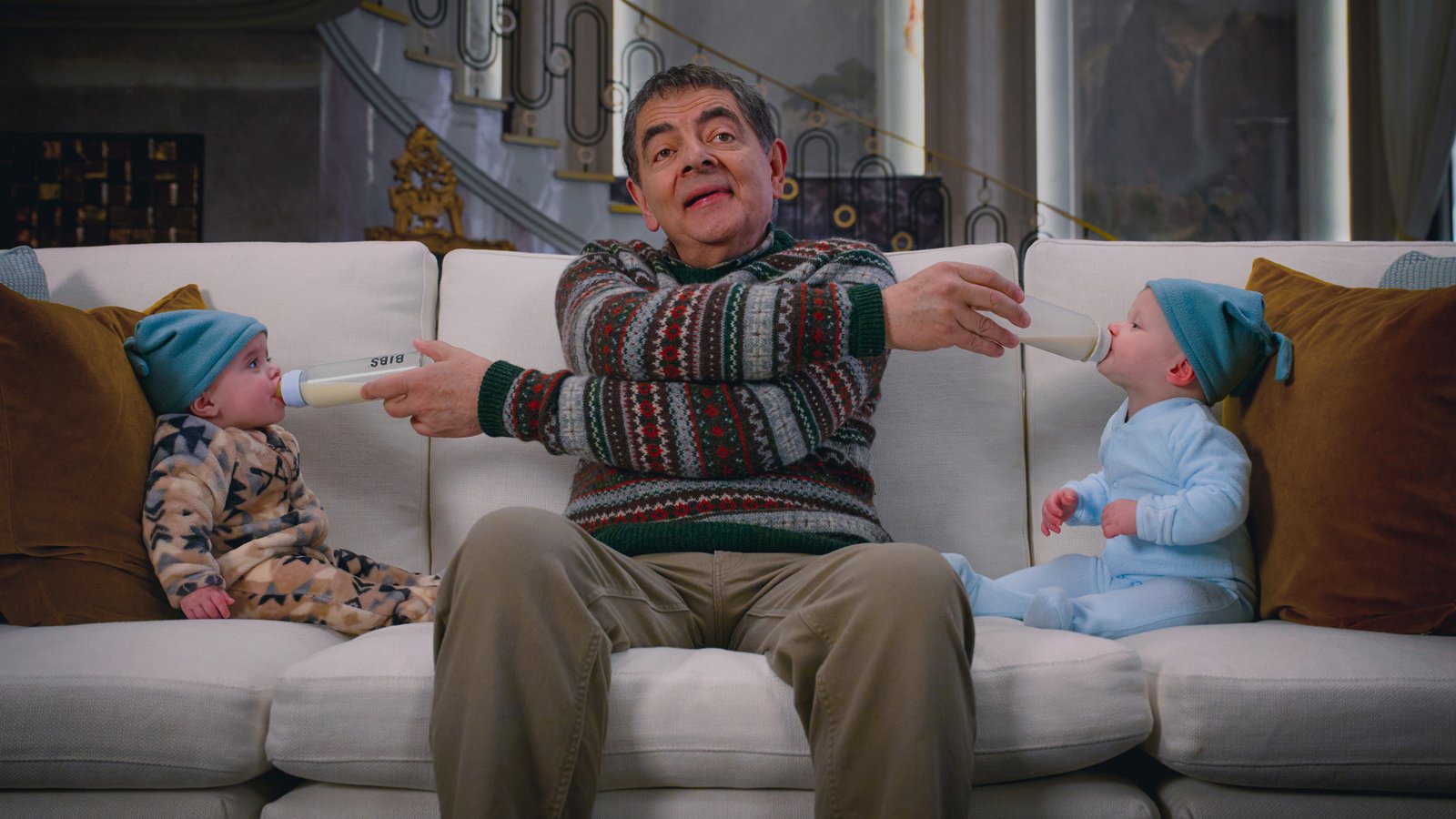 First Festive Look at Rowan Atkinson in ‘Man vs Baby’ as Netflix Sets December Air Date