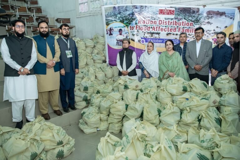 UVAS Sends Flood Relief Goods to Assist Flood-Affected Families