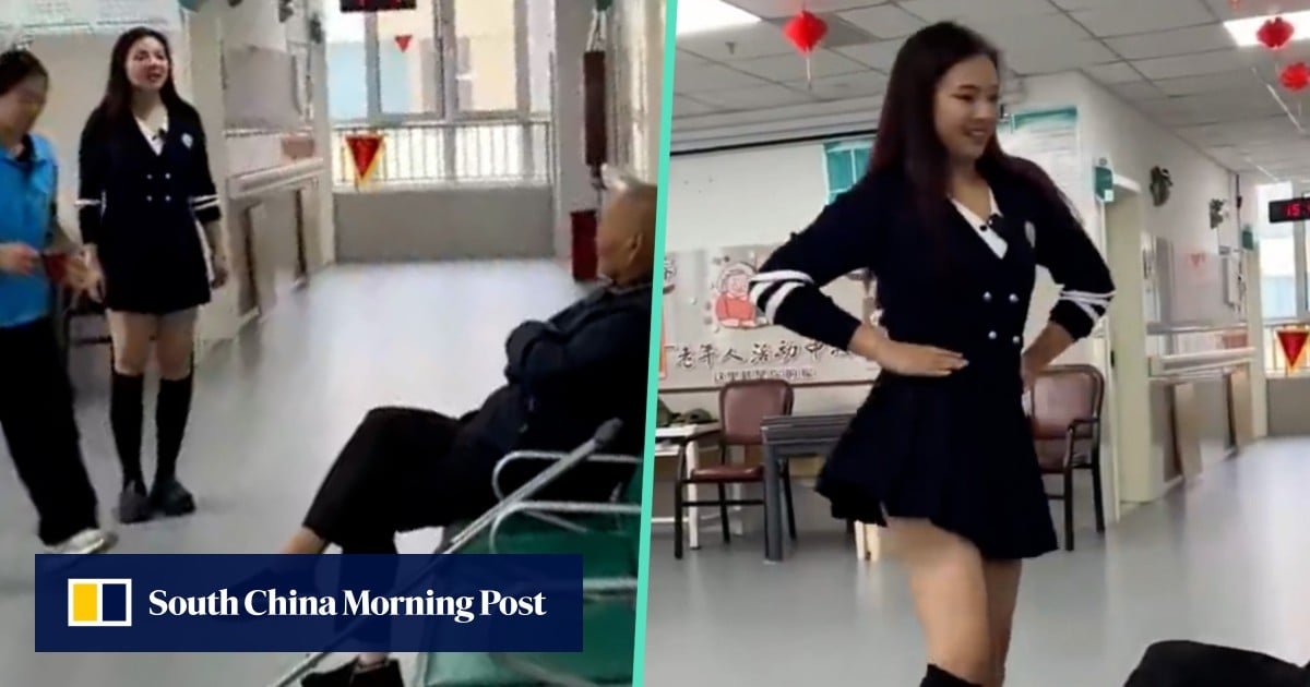Chinese nursing home under fire for using ‘suggestive dancer’ in medicine drive