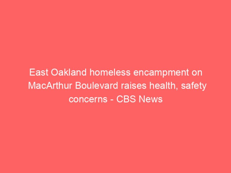 East Oakland homeless encampment on MacArthur Boulevard raises health, safety concerns – CBS News