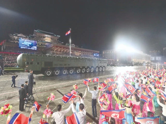 North Korea holds military parade | The Express Tribune