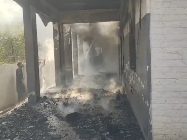 Fire breaks out at girls’ primary school in Swat  | The Express Tribune