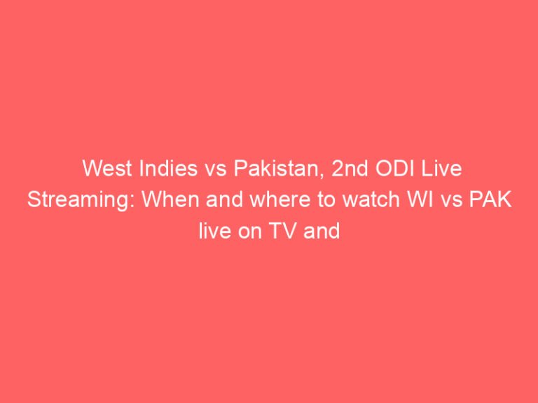 West Indies vs Pakistan, 2nd ODI Live Streaming: When and where to watch WI vs PAK live on TV and online – Hindustan Times