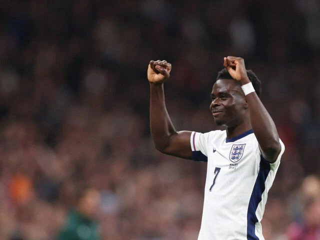 Saka lights up England's confident friendly win over Wales | The Express Tribune