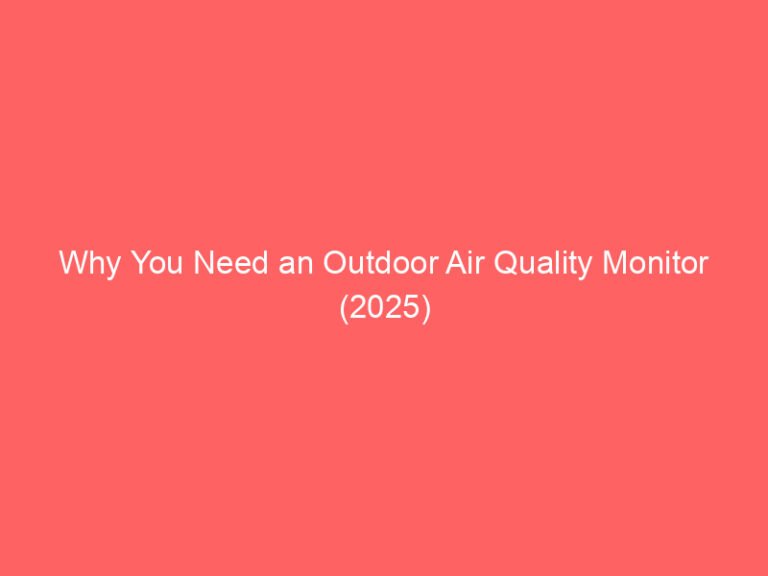 Why You Need an Outdoor Air Quality Monitor (2025)