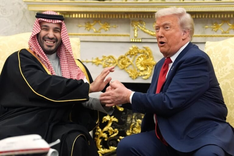 Saudi Arabia’s Crown Prince Mohammed bin Salman and US President Donald Trump in the Oval Office. Photo: AP