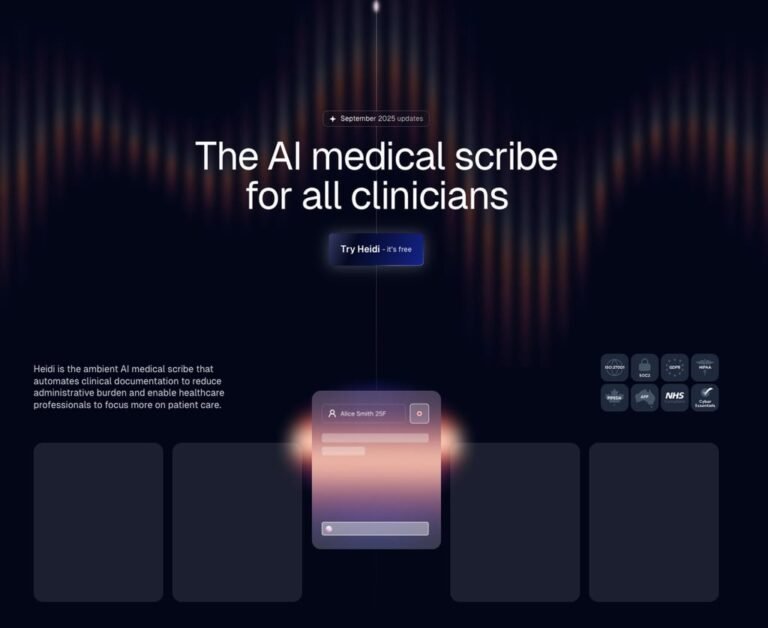 Heidi’s AI tool automates clinical documentation. Photo: Handout