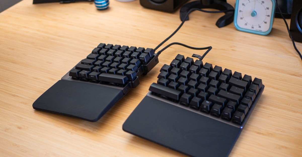 The Asus Falcata is an ambitious split ergo gaming keyboard that falls short