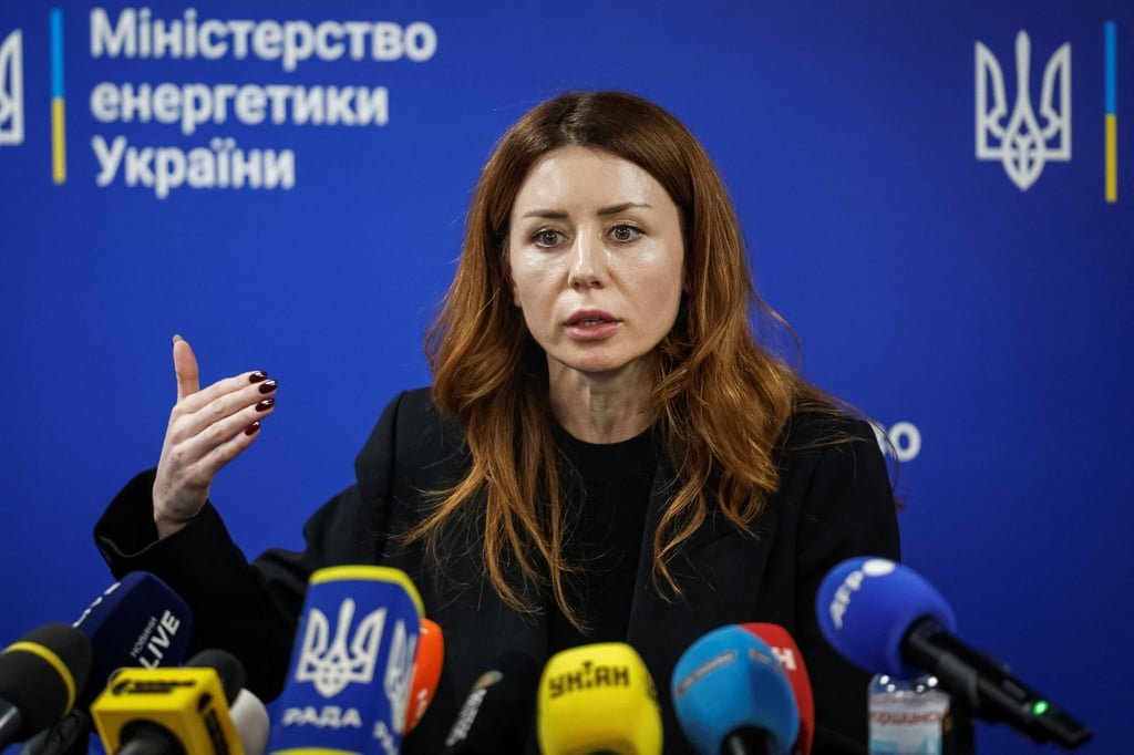 Ukraine’s Energy Minister Svitlana Hrynchuk on Monday. Photo: Reuters