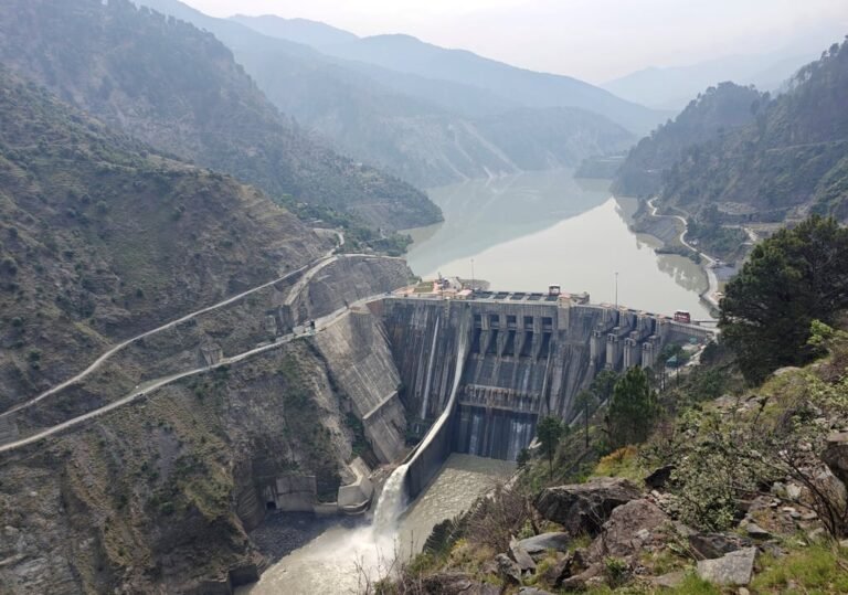 The Baglihar Dam, also known as the Baglihar Hydroelectric Power Project, on the Chenab river which flows from Indian Kashmir into Pakistan, in May. Photo: Reuters