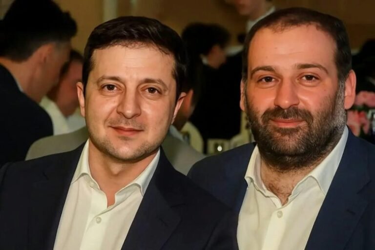Volodymyr Zelensky and Timur Mindich.