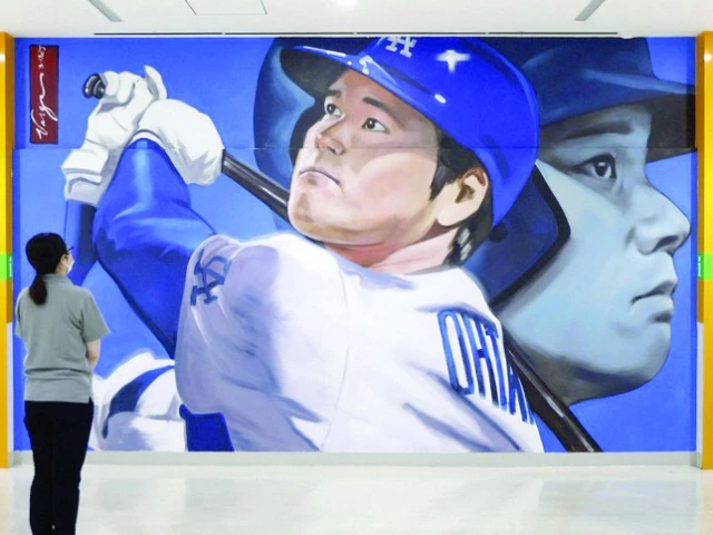Japan's baseball icon immortalised in mural art | The Express Tribune