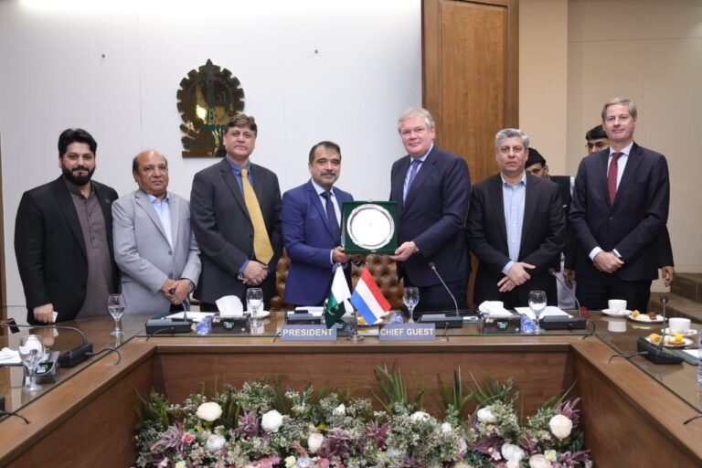 Netherlands Ambassador Visits LCCI, Invites Business Community to Join EU–Pakistan Business Forum