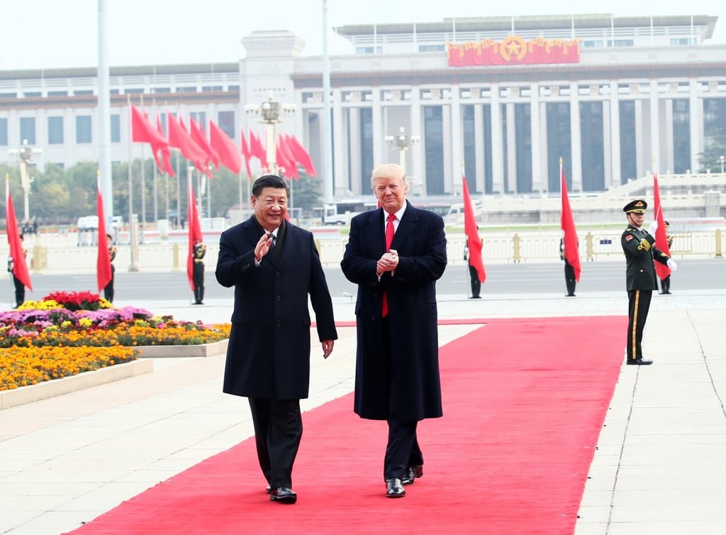 Trump-Xi summit preparations falter as planning gaps unsettle Beijing 33 Chinese leader Xi Jinping with US President Donald Trump outside the Great Hall of the People in Beijing, on November 9, 2017. Photo: Xinhua