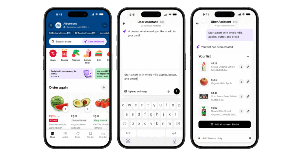 Uber Eats adds AI assistant to help with grocery shopping 25 Uber Eats adds AI assistant to help with grocery shopping