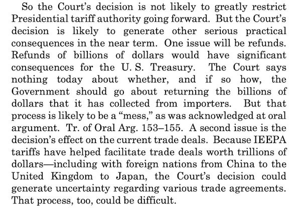 Supreme Court says little about redress for Trump tariff damages 3 Supreme Court says little about redress for Trump tariff damages