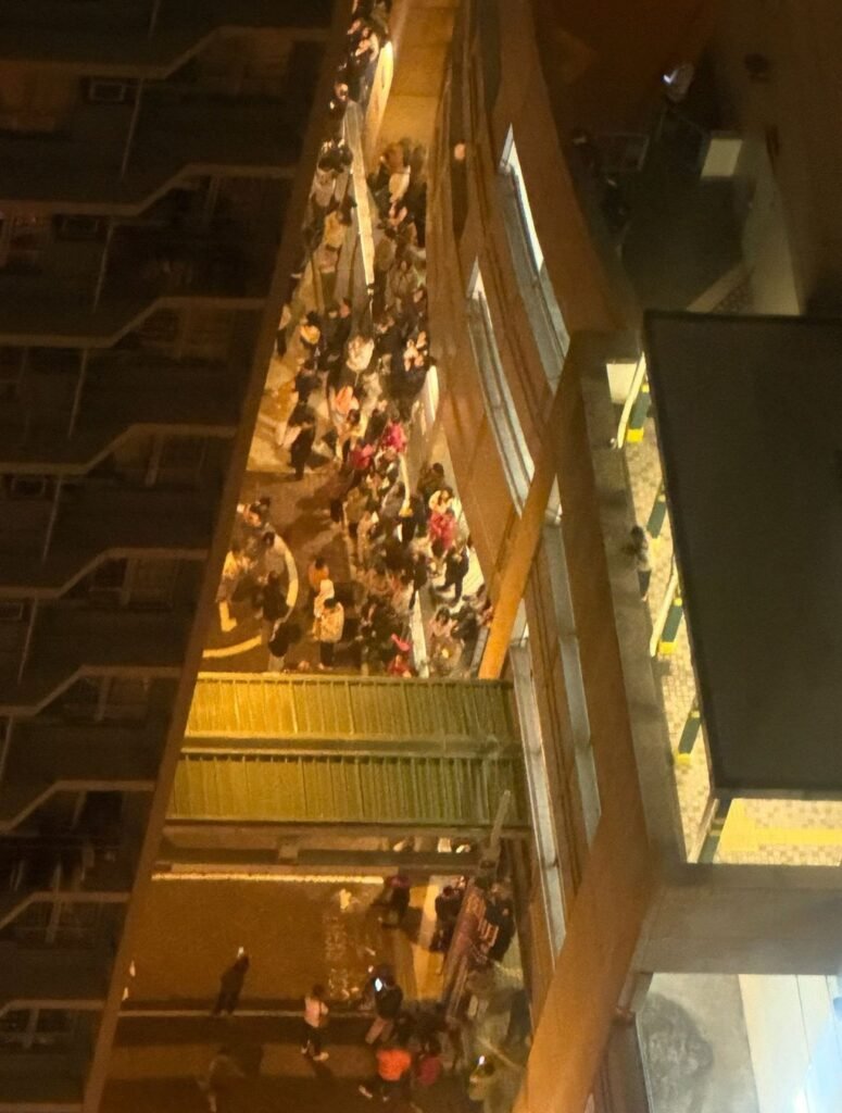 Hundreds evacuated after cooking mishap sparks false fire alarm in Hong Kong 41 Hundreds of people were evacuated after white smoke billowed from a flat at a Hong Kong public housing estate. Photo: Handout