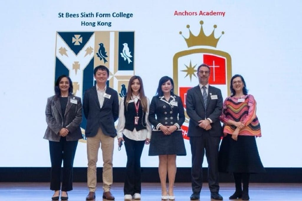 Anchors Academy Expands with Junior Secondary Division and Co-establishes Senior Secondary School with St Bees School UK 19 (Left to Right): Ms Jasmina Wadhwani, Head of Kindergarten, Anchors Academy Affiliated international Kindergarten cum Nursery; Mr Danny Wang, Vice Chairman, St Bees School UK; Ms Carmen Choi, Executive Director and School Manager, Anchors Academy; Dr Margaret Choi BBS, School Supervisor, Anchors Academy; Mr Olly Wells, Incoming Principal, St Bees School UK; Ms Ramida Din, Principal, Anchors Academy