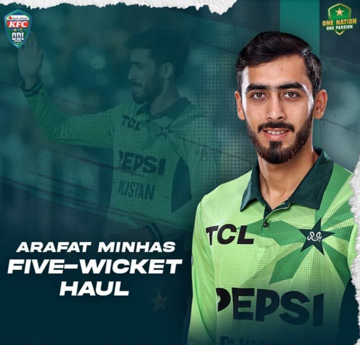 HISTORIC DEBUT: Arafat Minhas Becomes Pakistan's First Bowler to Take a Five-Wicket Haul on ODI Debut۔ 21 IMG 20260531 WA0016