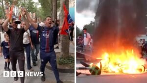 PSG win: Paris in a mix of celebration and confrontation 2 PSG win: Paris in a mix of celebration and confrontation