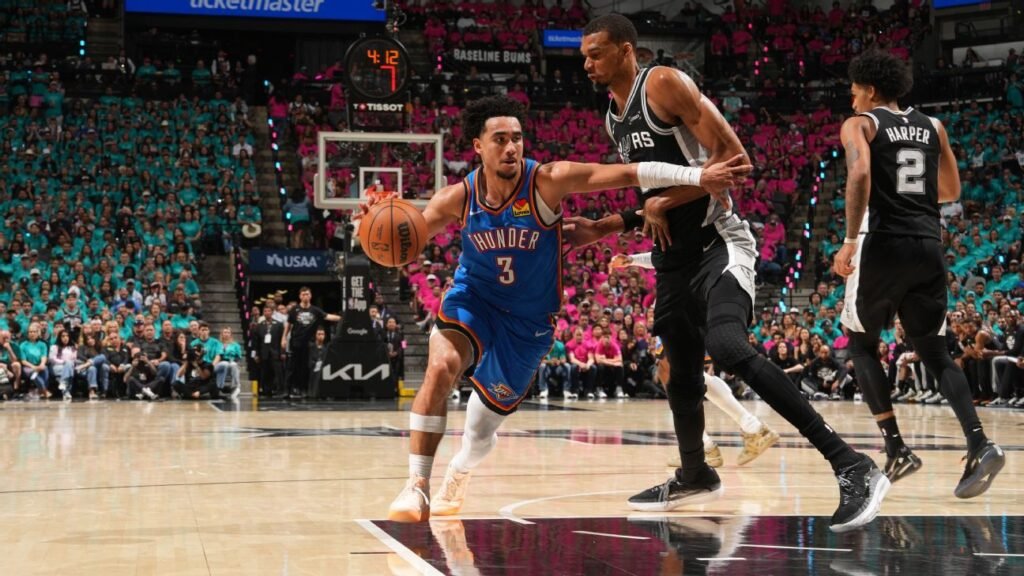 Thunder bench overwhelms Spurs in Game 3 win 22 Thunder bench overwhelms Spurs in Game 3 win