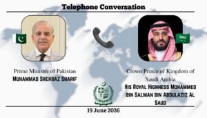 PM Shehbaz Sharif, Crown Prince MBS Discuss Islamabad Peace Deal in Warm Telephone Call 1 20260619 213950