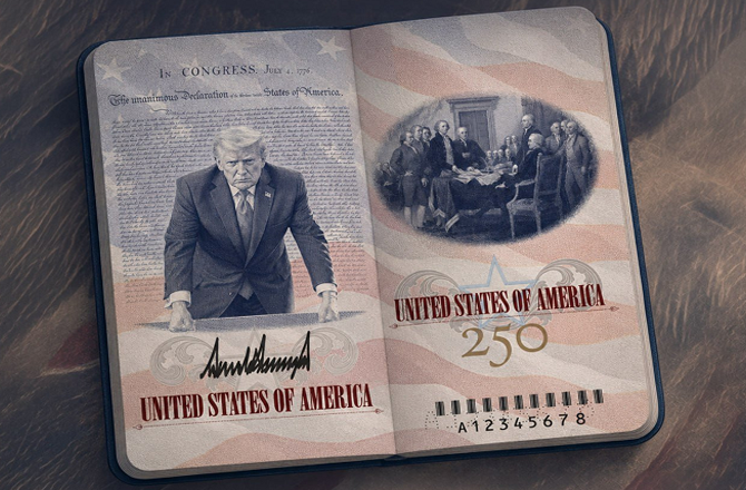 Trump Unveils "Patriot Passport" Featuring His Own Portrait 23 ps 280626 d