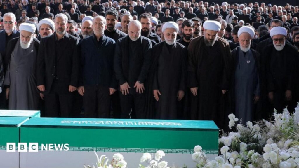 Irans supreme leader absent as senior officials attend ayatollahs funeral 3 Iran's supreme leader absent as senior officials attend ayatollah's funeral