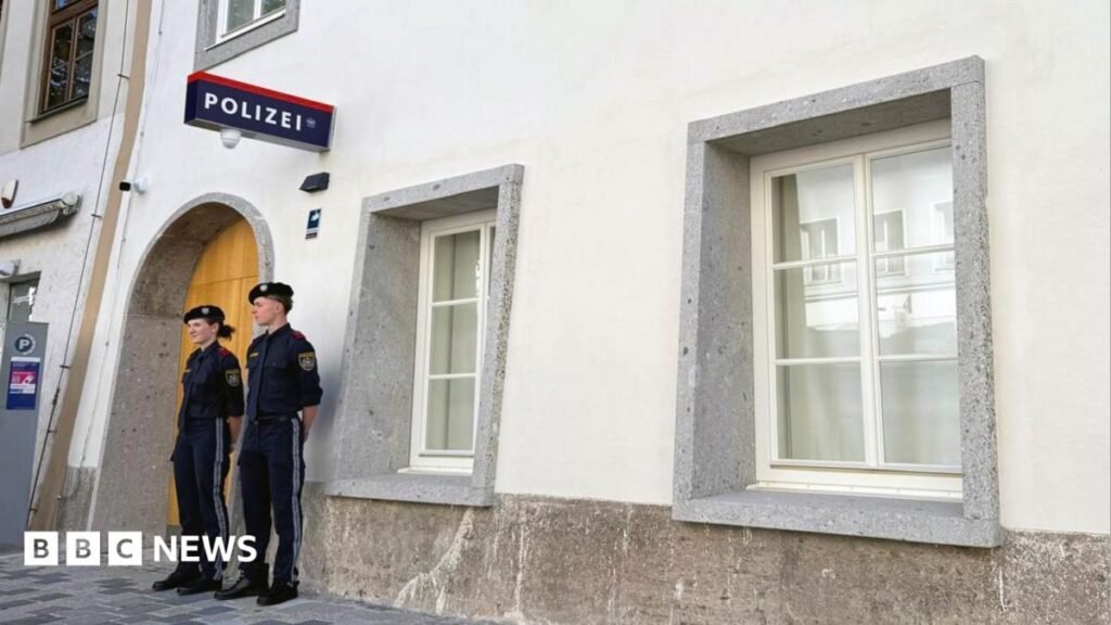 Austrian police station opens at Hitlers birthplace in bid to rid site of Nazi link 40 Austrian police station opens at Hitler's birthplace in bid to rid site of Nazi link