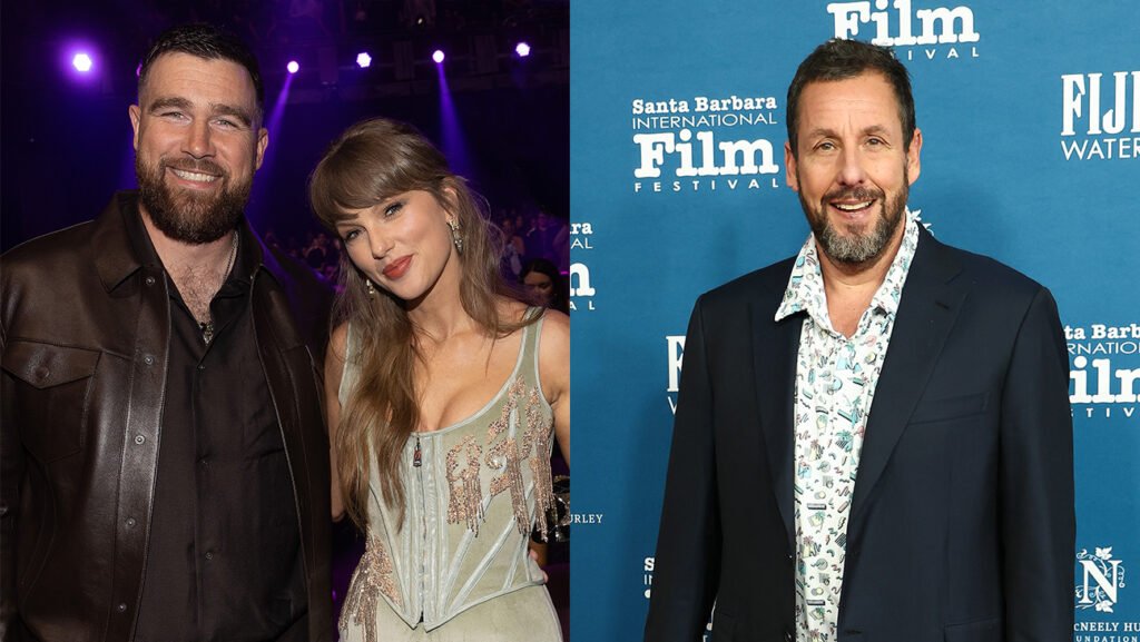 Adam Sandler Said Yes Right Away When Asked to Officiate Taylor Swift and Travis Kelces Wedding 43 Adam Sandler “Said Yes Right Away” When Asked to Officiate Taylor Swift and Travis Kelce’s Wedding