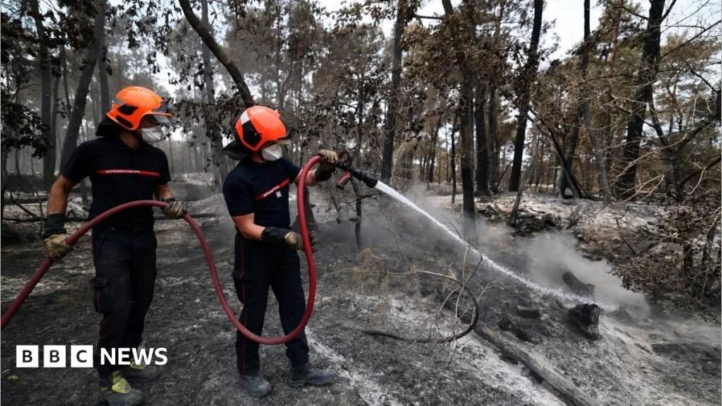 Volunteer firefighter suspected of starting devastating France forest fire 19 Volunteer firefighter suspected of starting devastating France forest fire