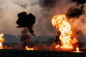 Damascus: Loud Explosion Near French President Macron's Hotel Raises Security Concerns 1 blastss d