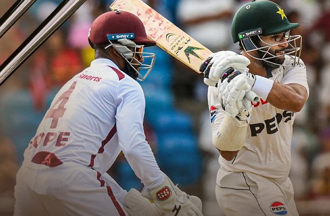 Masood's Fifty Puts Pakistan in Strong Position After Bowling Out West Indies for 311 22 pakissss d