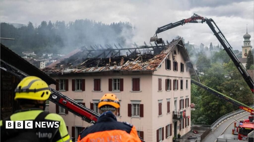 Five missing after fire in Alpine town in Switzerland 26 Five missing after fire in Alpine town in Switzerland