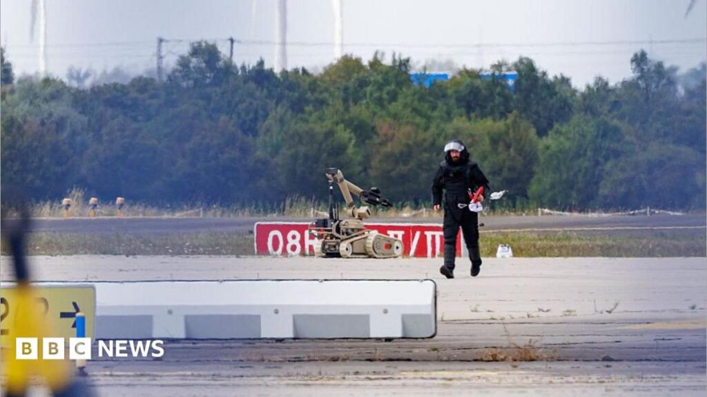 Drone carrying explosives found at Leipzig airport in Germany 25 Drone carrying explosives found at Leipzig airport in Germany